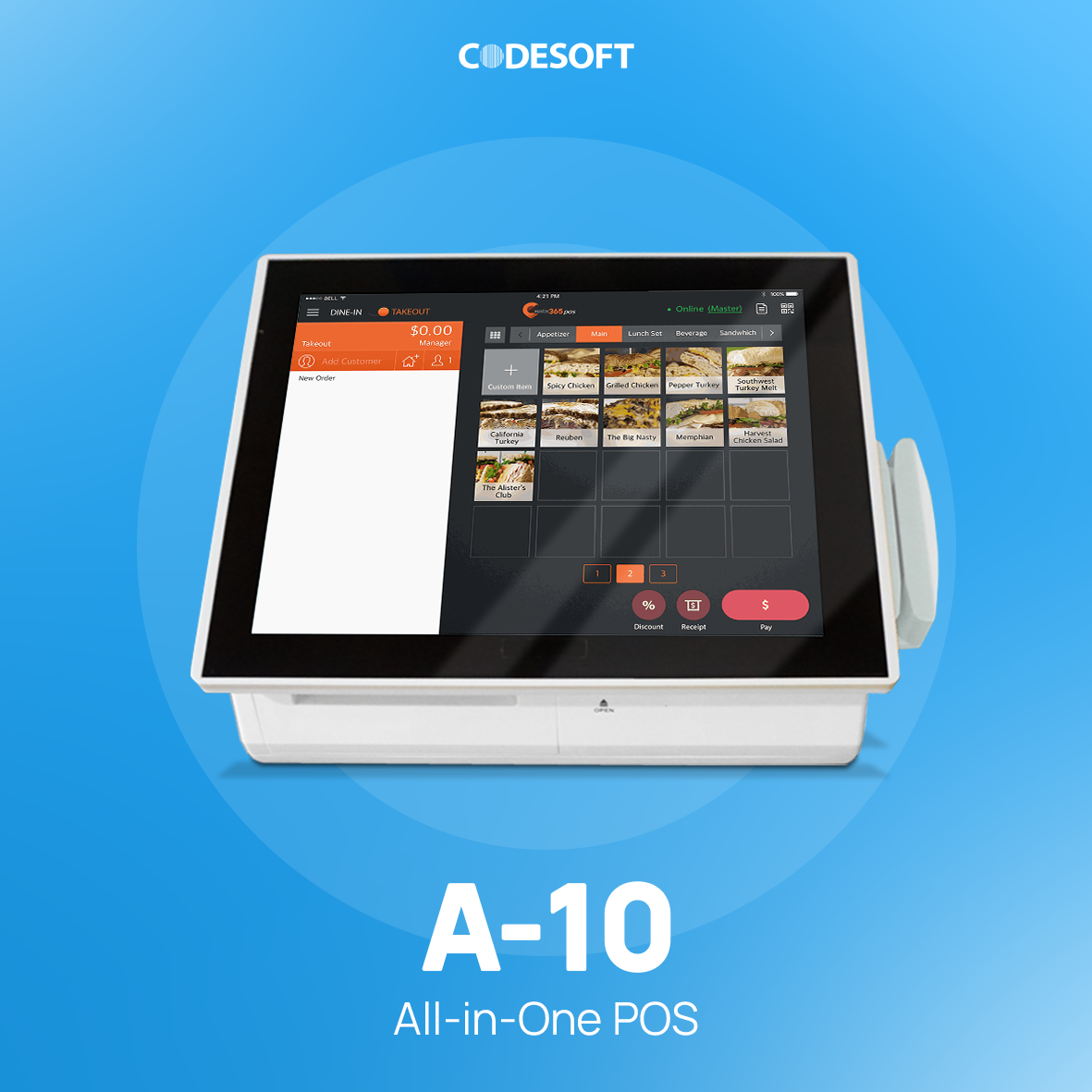 Codesoft Android A-10 (POS All In One)