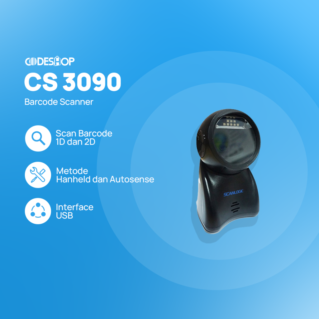 Barcode Scanner Scanlogic CS3090 USB - Toko Alat Kasir, Barcode Scanner ...