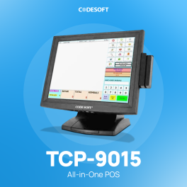 Codesoft TCP 9015 + MSR + Customer Display (POS All In One)