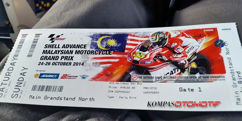 Barcode tiket MotoGP Invalid