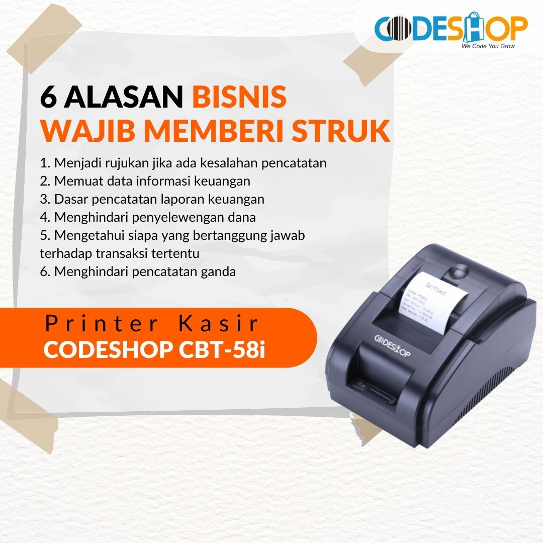 6 Alasan Bisnis Wajib Memberi Struk