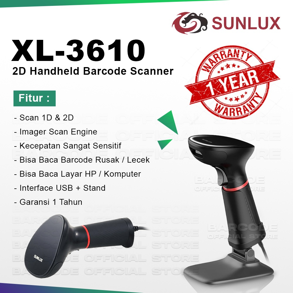 Sunlux XL-3610 Pemindai dengan Presisi Tinggi - Toko Alat Kasir ...