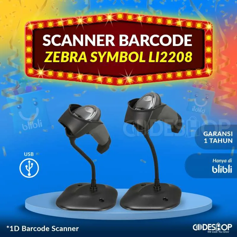 Transformasi Scanner Symbol Zebra LI2208