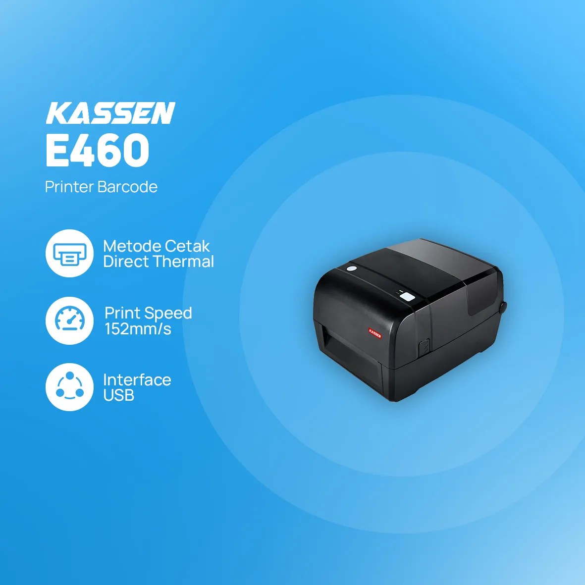 Printer Barcode Kassen E460 - Image 2