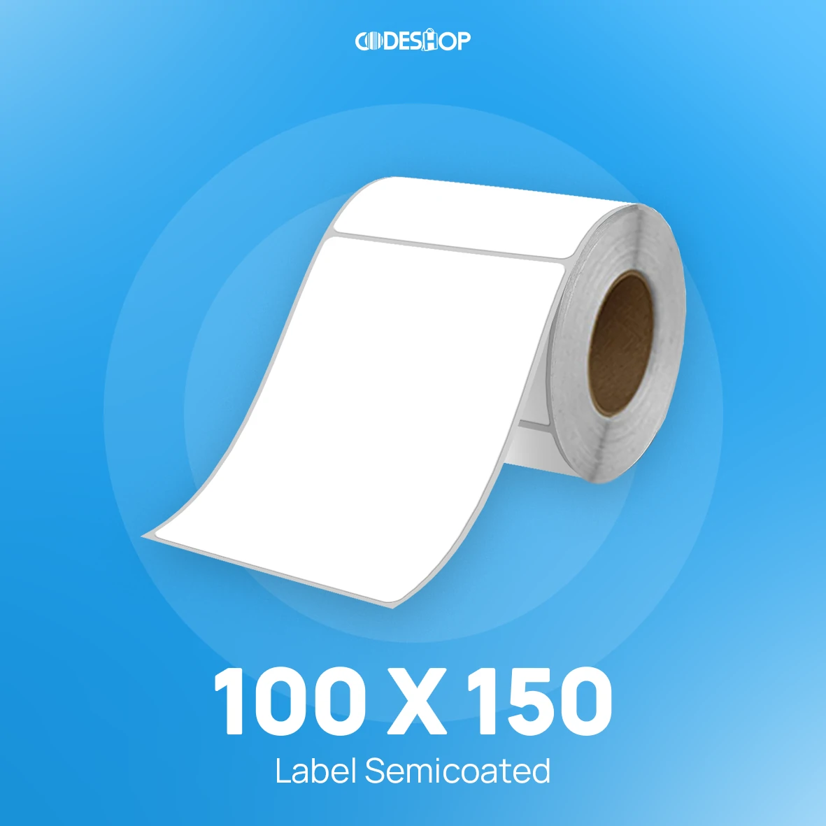 Label Semicoat 1Line 100x150mm 500Pcs