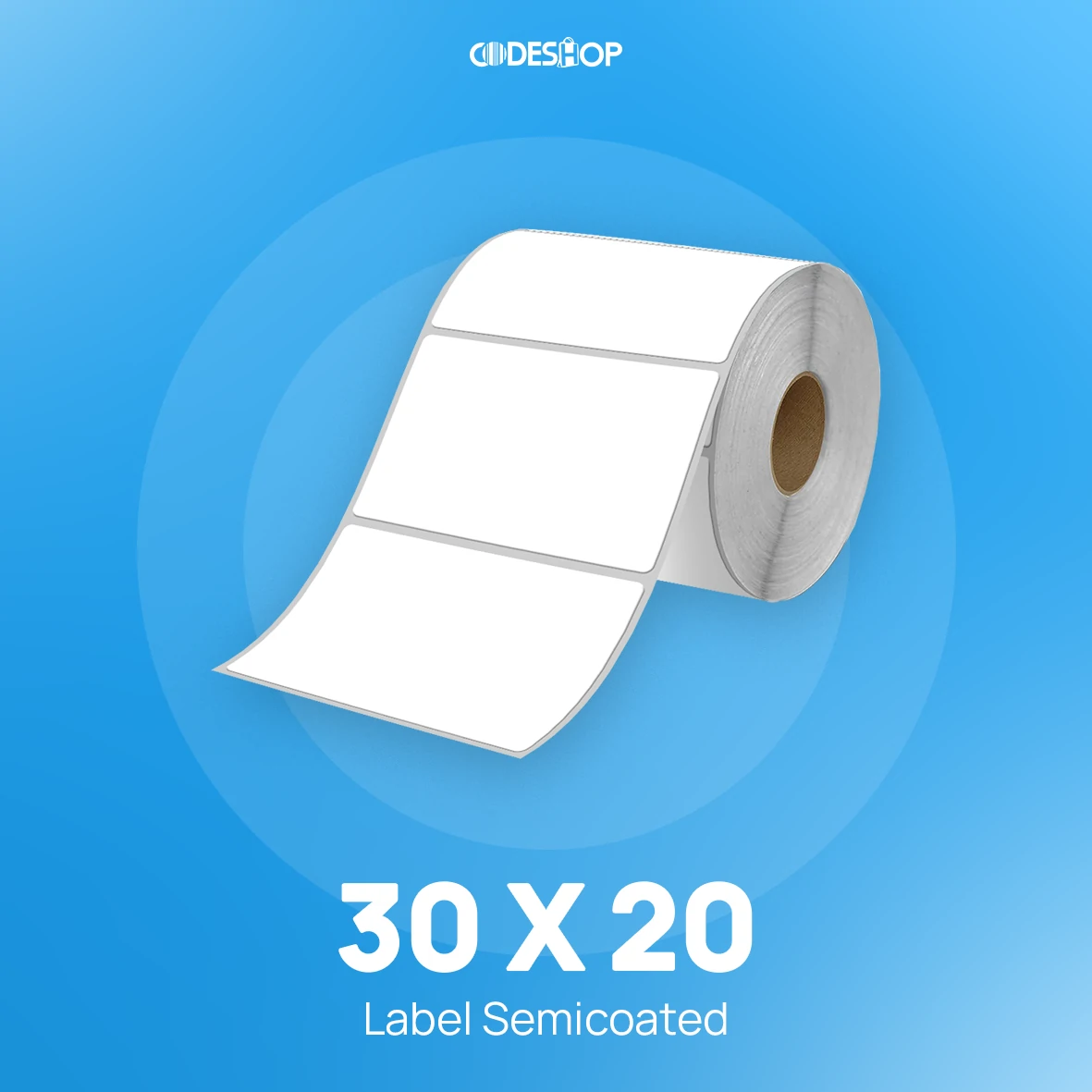 Label Semicoat 1Line 30x20mm 2500Pcs