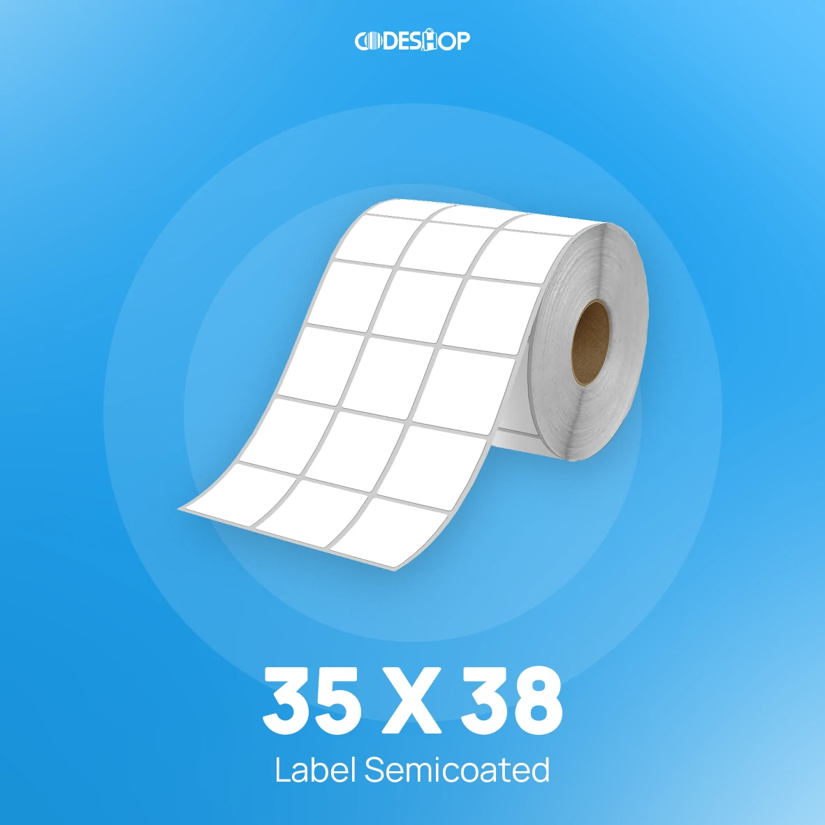 Label Semicoat 3Line 35x38mm 3000Pcs
