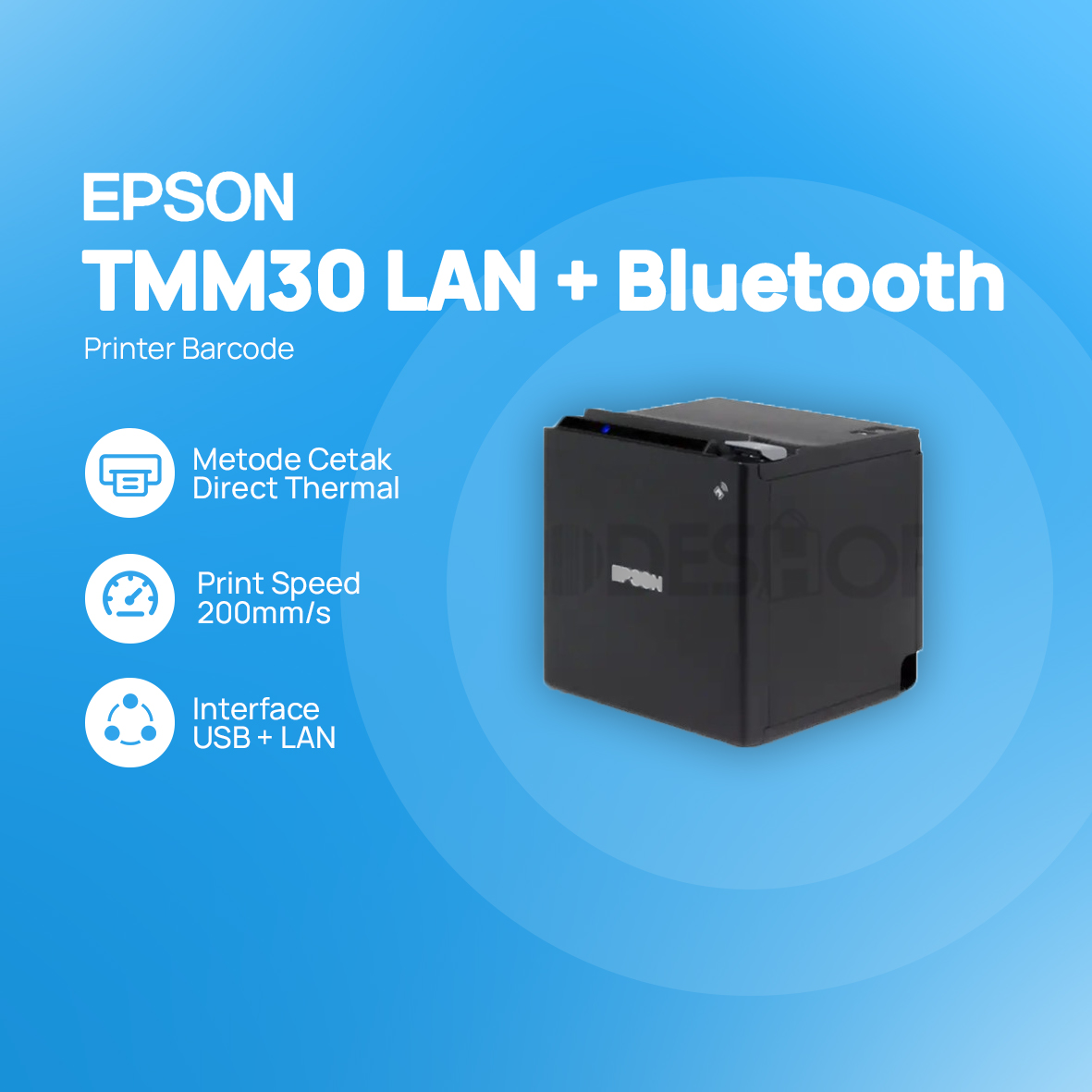 Printer Kasir Epson TMM 30 Lan + Bluetooth