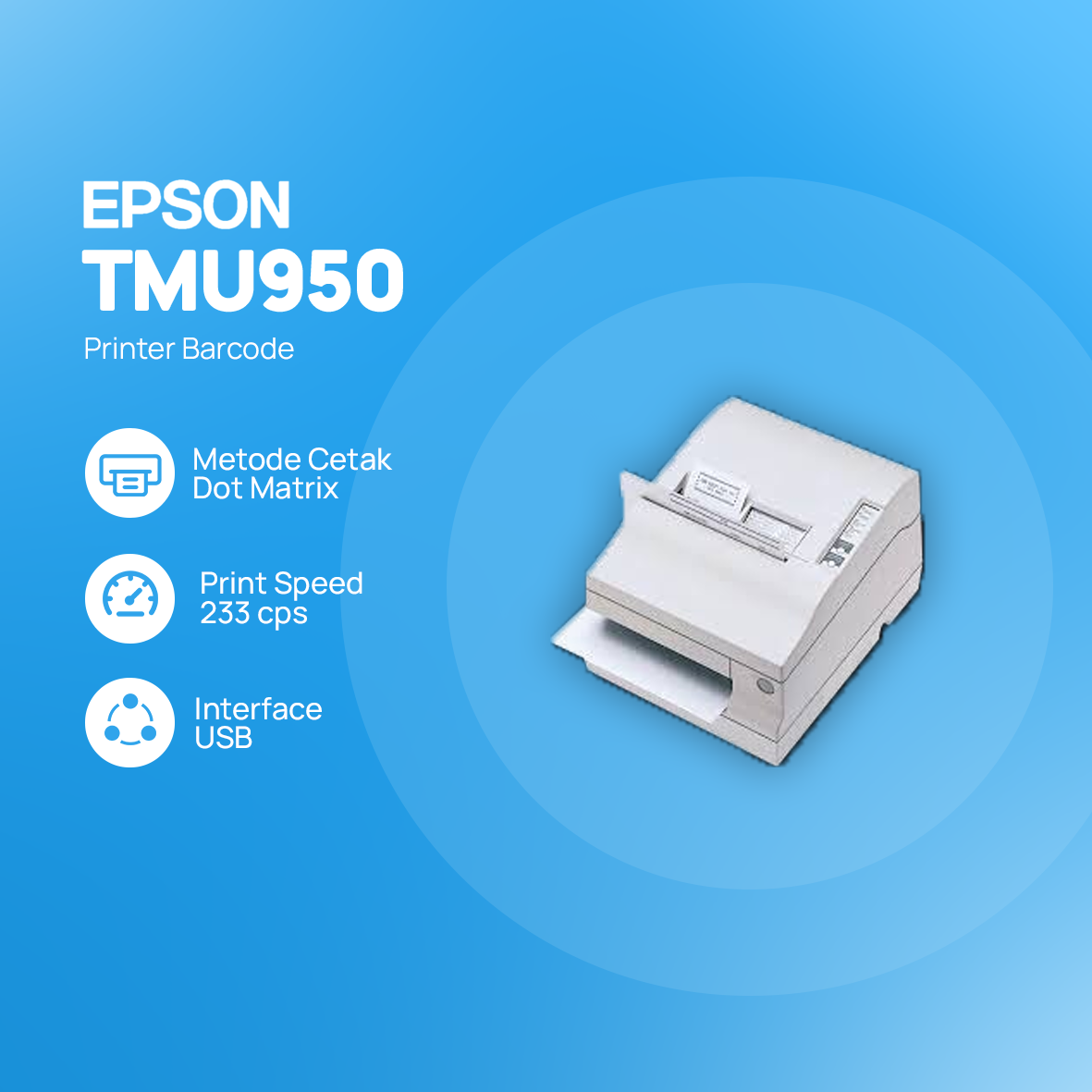 Printer Kasir Epson TMU950