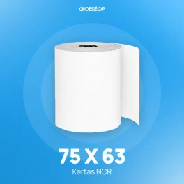 KERTAS STRUK KASIR NCR 75X63mm 1PLY