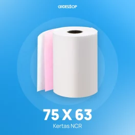 KERTAS STRUK KASIR NCR 75X63mm 2PLY