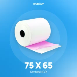KERTAS STRUK KASIR NCR 75X65mm 2PLY