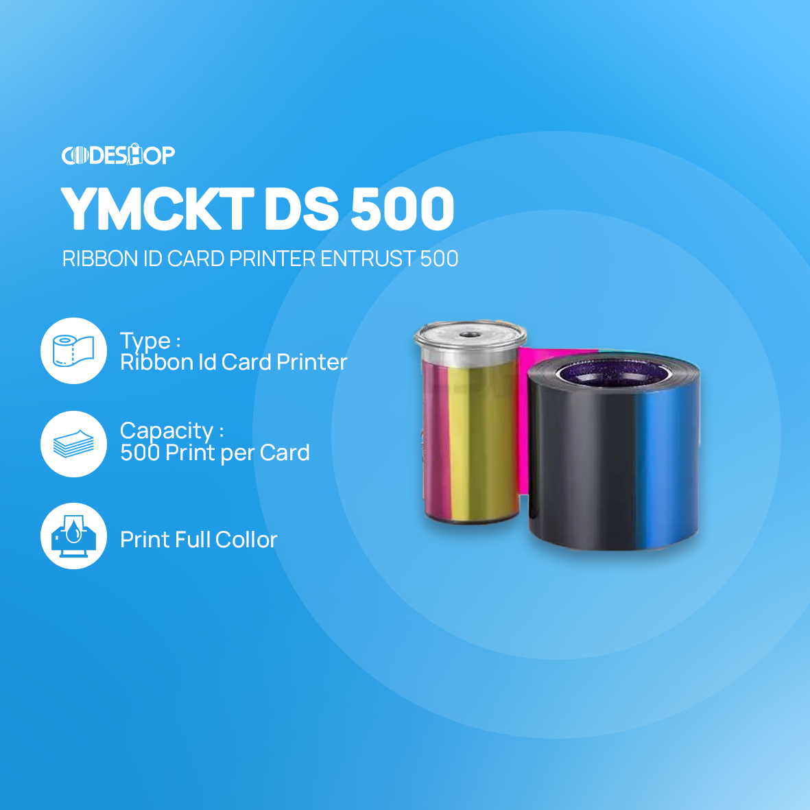 RIBBON ENTRUST 500 YMCKT DS 500 - Image 2