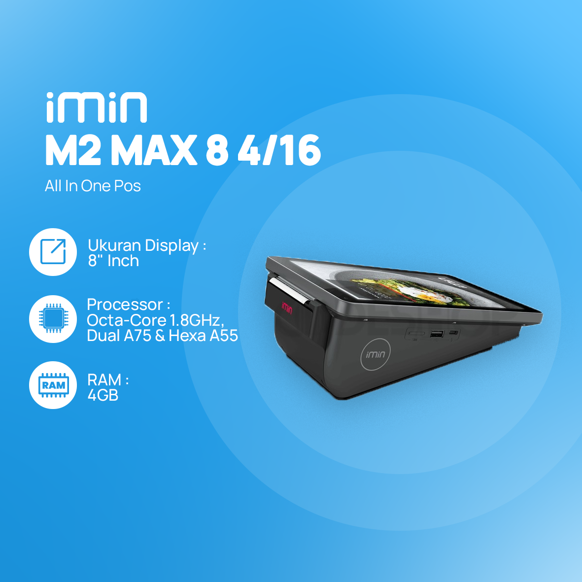 All In One Pos Imin M2 MAX 8 4/16 - Image 2