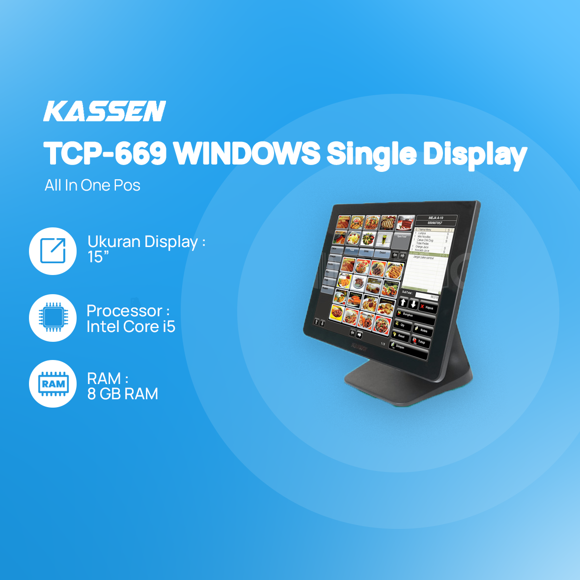 All In One Pos Kassen TCP-669 WINDOWS Single Display - Image 2