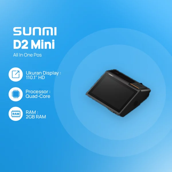 All In One Pos Sunmi D2 Mini - Toko Alat Kasir, Barcode Scanner dan ...